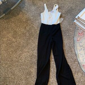 Black white jumpsuit